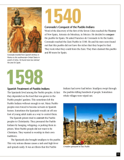 coronado`s conquest of the Pueblo indians Spanish treatment of