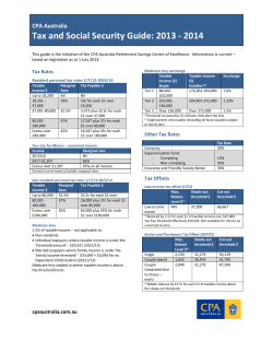 Tax and Social Security Guide: 2013 - 2014