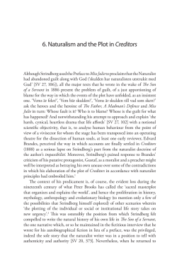6. Naturalism and the Plot in Creditors