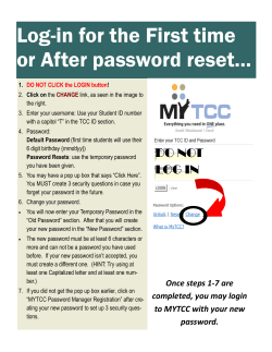 Instructions to Change Password