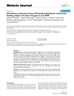 (eba-175) gene in Lao PDR