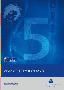 discover the new &euro;5 banknote