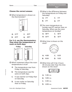 Choose the correct answer. What temperature is