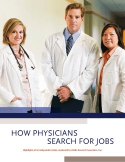 how physicians search for jobs