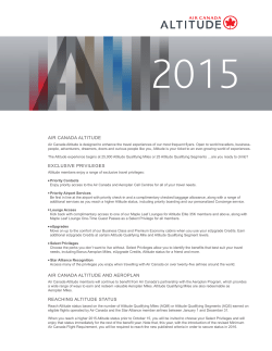2015 Program Info - Air Canada Altitude