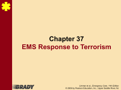 Chapter 37 EMS Response to Terrorism
