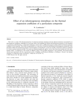 Effect of an inhomogeneous interphase on the thermal expansion