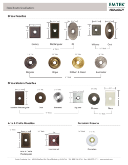 Rosette Specifications