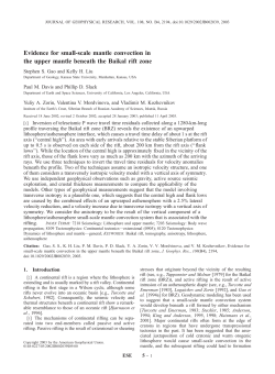 Evidence for small-scale mantle convection in