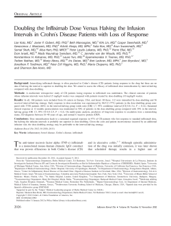 Doubling the infliximab dose versus halving the infusion intervals in
