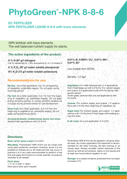 PhytoGreen&reg;-NPK 8-8-6