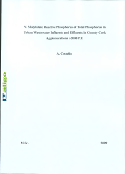Molybdate Reactive Phosphorus of Total