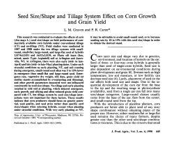 (1990) Seed Size/Shape and Tillage System Effect on Corn Growth
