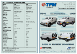CASH IN TRANSIT UD40/UD60 CSIR UD60