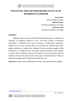Investigating mathematical cognition using distinctive features of