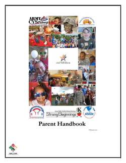 the Fort Riley CYS Parent Handbook