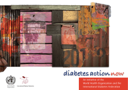 diabetes action now - World Health Organization