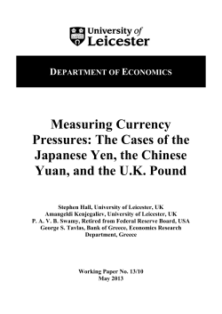 Measuring Currency Pressures