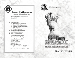 May 13 - Actorsingers