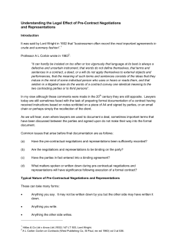 Understanding the Legal Effect of Pre-Contract