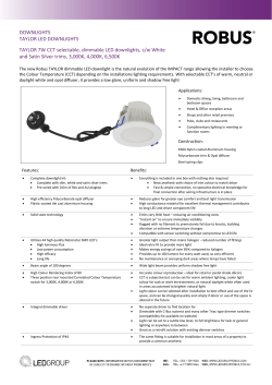 DOWNLIGHTS TAYLOR LED DOWNLIGHTS TAYLOR 7W CCT