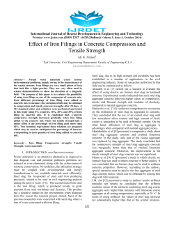 Effect of Iron Filings in Concrete Compression and Tensile
