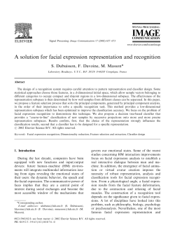 A solution for facial expression representation and