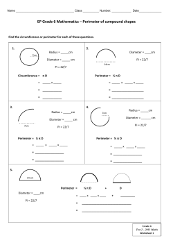 EP Grade 6 Mathematics &ndash; Perimeter of compound shapes