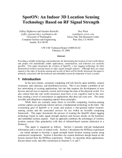 SpotON: An Indoor 3D Location Sensing Technology Based on RF