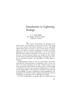 Introduction to Lightning Ecology