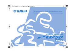 PW50Y PW50 Owners Manual