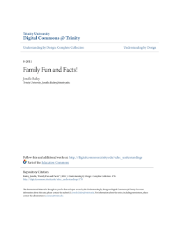 Family Fun and Facts! - Digital Commons @ Trinity