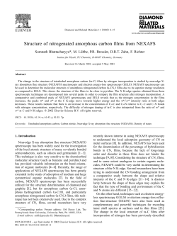 Structure of nitrogenated amorphous carbon films