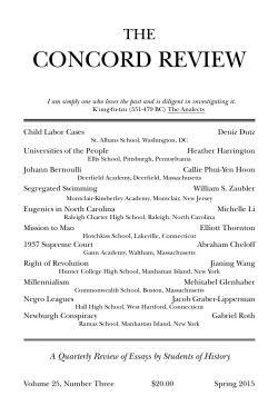 concord review - emmalibrary.com