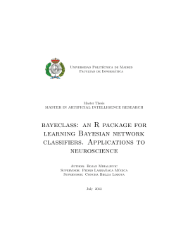 bayeclass: an R package for learning Bayesian network classifiers