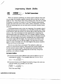 How to unit convert