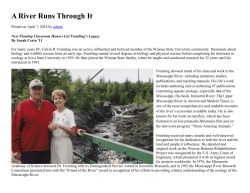 A River Runs Through It - Winona State University