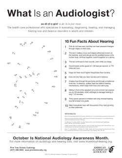 Audiology Fun Facts Connect the Dots