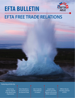 EFTA Free Trade Relations - European Free Trade Association