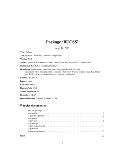 Package `BUCSS`