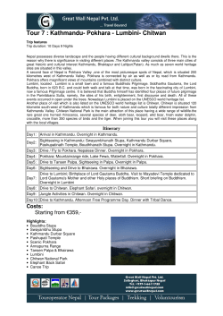 Explore Nepal - Great Wall Nepal