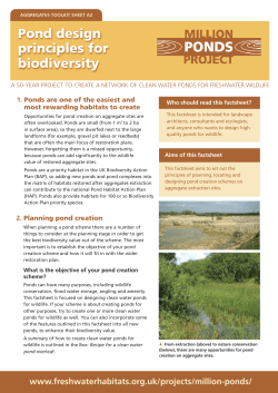 Factsheet A2 - Freshwater Habitats Trust