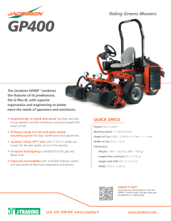 Riding Greens Mowers GP400