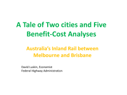 A Tale of Two cities and Five Benefit
