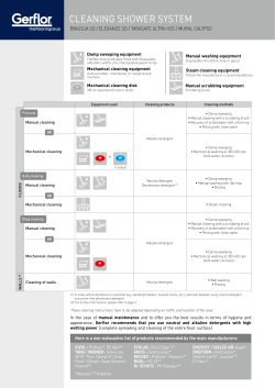 cleaning shower system