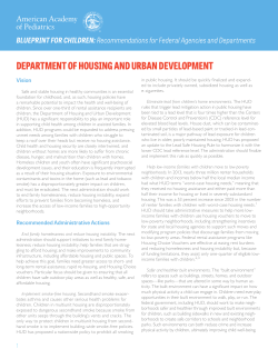Department of Housing and Urban Development