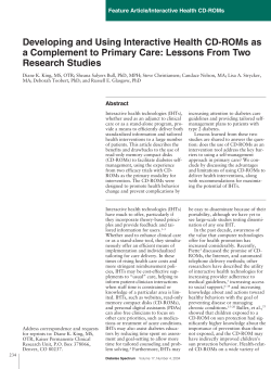 Developing and Using Interactive Health CD