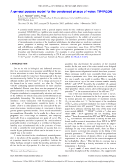A general purpose model for the condensed phases of water: TIP4P
