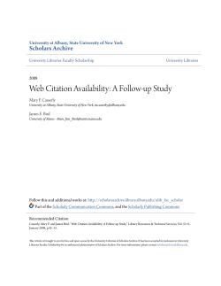Web Citation Availability: A Follow-up Study