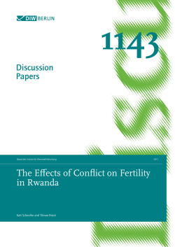 The Effects of Conflict on Fertility in Rwanda
